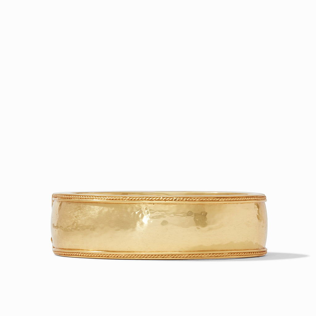 Cassis Statement Hinge Bangle Gold by Julie Vos