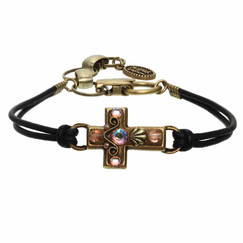 Rose Gold Small Cross Bracelet