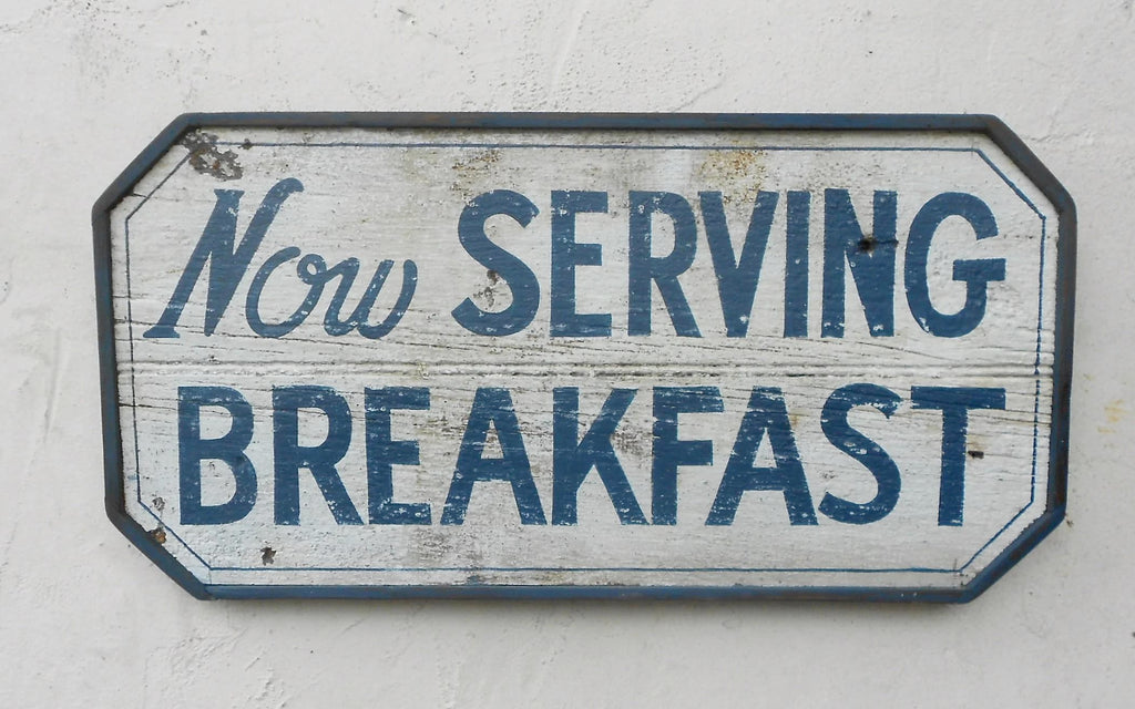 Now Serving breakfast Americana Art