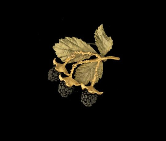 Blackberry Brooch by Michael Michaud
