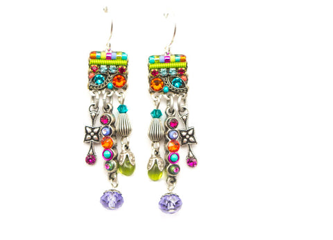 Multi Color Cascade Earrings by Firefly Jewelry