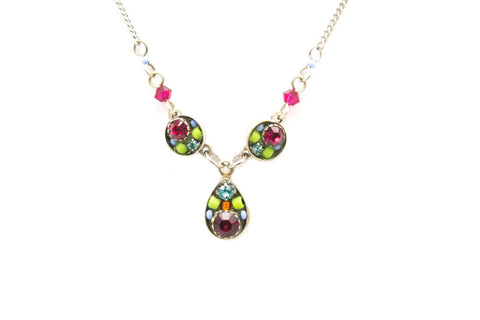 Ruby Sparkling Drop Necklace by Firefly Jewelry
