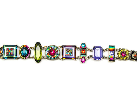 Multi Color La Dolce Vita SilverBracelet by Firefly Jewelry