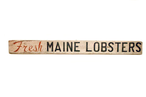 Fresh Maine Lobsters, Long Rectangle Americana Art