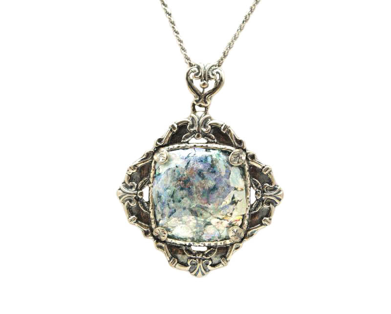 Botanical Roman Glass Necklace