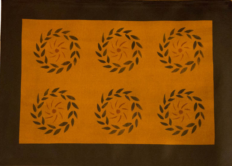 Joseph Lynde House with Border in Antique Floorcloth