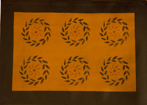 Joseph Lynde House with Border in Antique Floorcloth