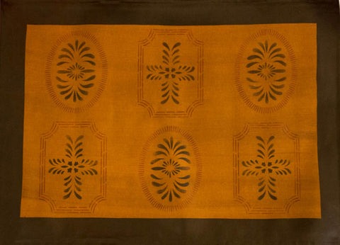 Bump Tavern with Border in Antique Floorcloth