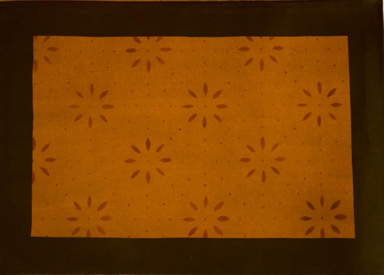 Garrison House with Border in Antique Floorcloth