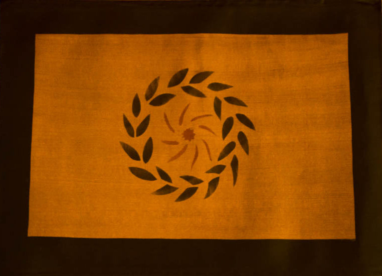 Greek Spirals in Antique Floorcloth