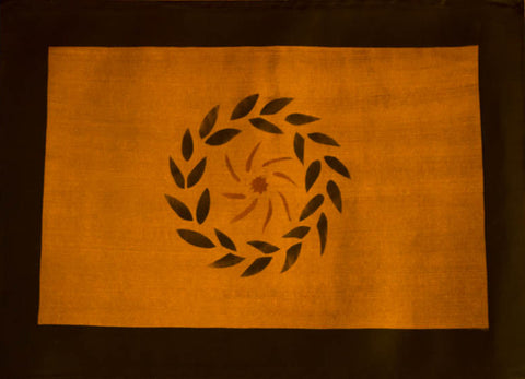 Greek Spirals in Antique Floorcloth