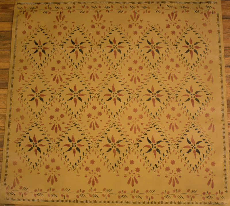 Wayside Inn Floorcloth in Sage Green