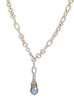 Briolette Aqua Single Drop Necklace by John Medeiros