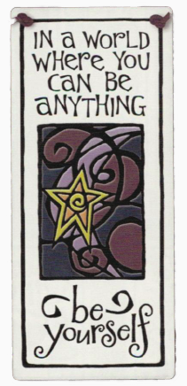 Be Yourself Small Charmer Ceramic Tile