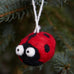 Lady Bug Woolie Ornament