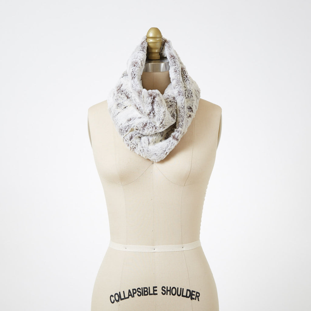 Khaki Luxury Faux Fur Neck Warmer