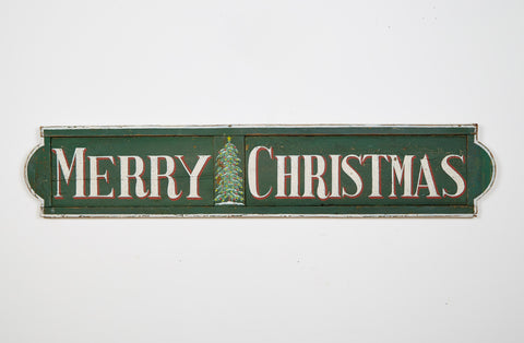 Merry Christmas, Antique Shutter Americana Art