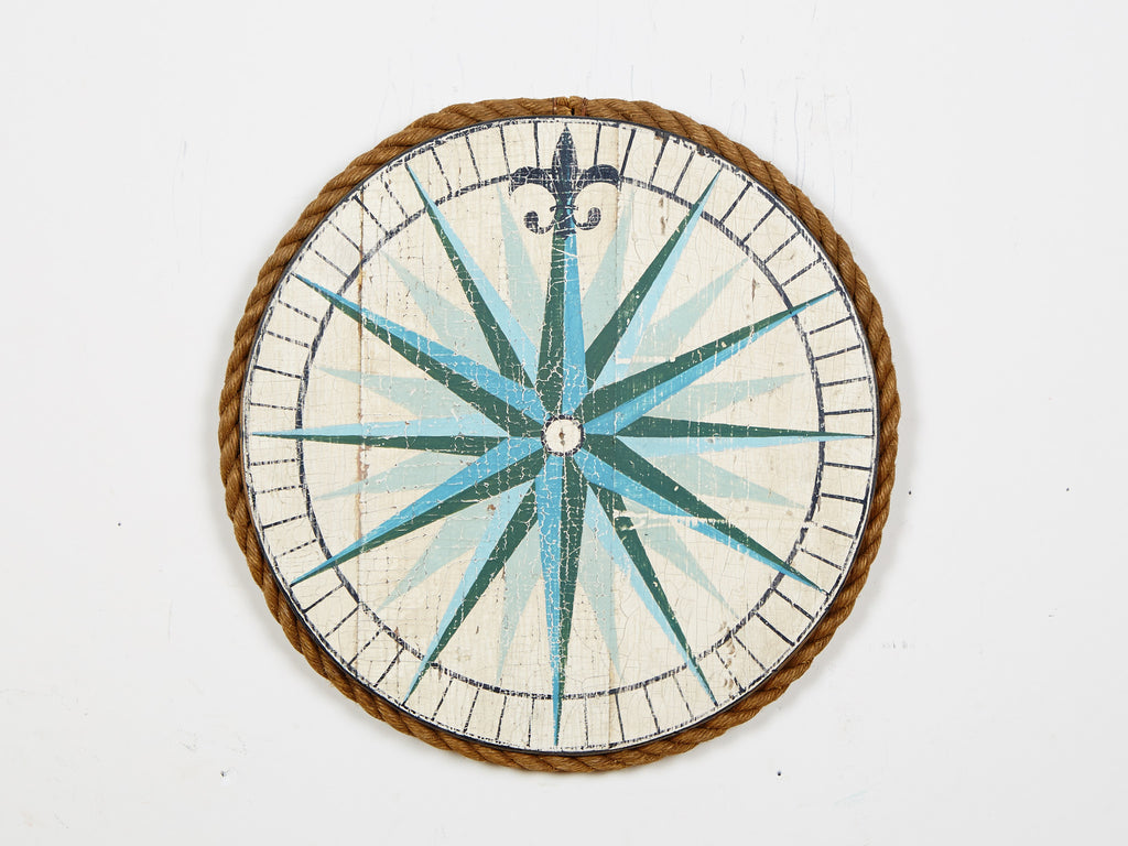 Compass Rose White Americana Art