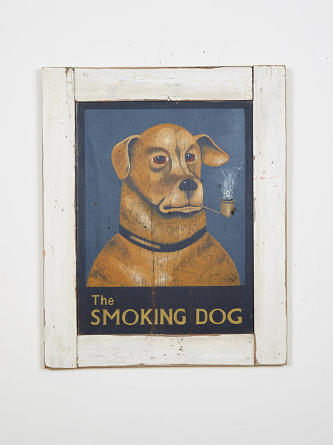 Smoking Dog Americana Art