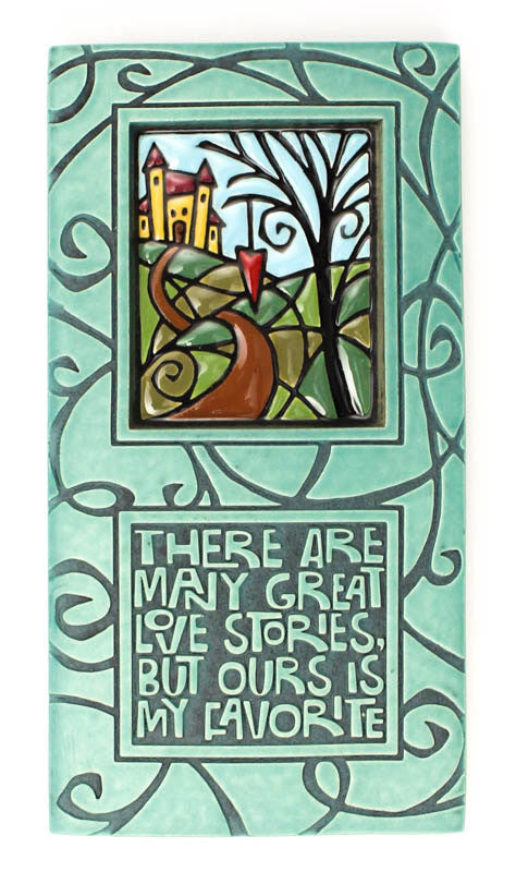 Great Love Stories Large Ceramic Tile