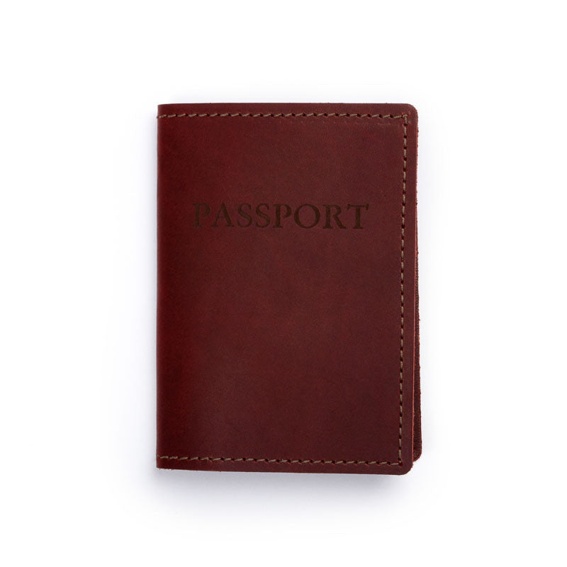 Leather Passport Cover - Available in Multiple Colors