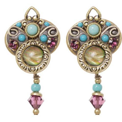 Turkish Bazaar with Dangle Post Earrings by Michal Golan