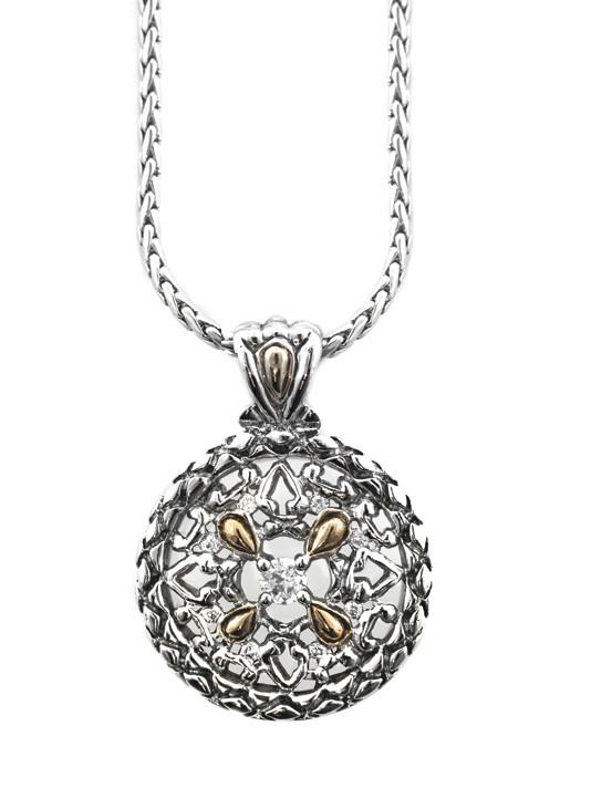 Lattice Collection Palermo Edition Medallion Slider with Chain by John Medeiros