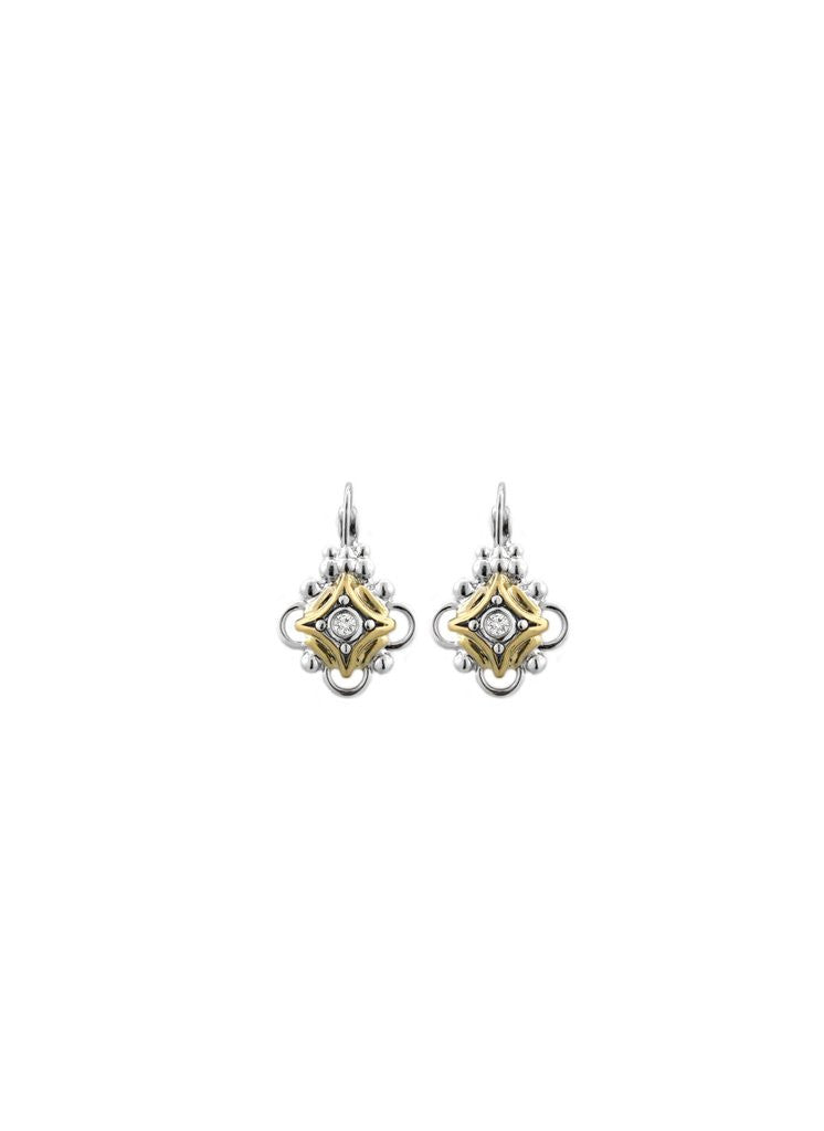 O-Link Collection CZ French Wire Earrings by John Medeiros