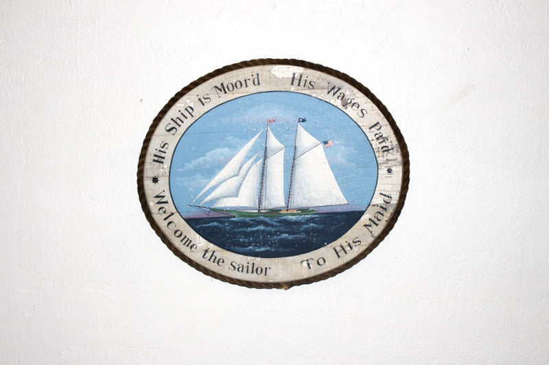 His Ship is Moor'd Americana Art
