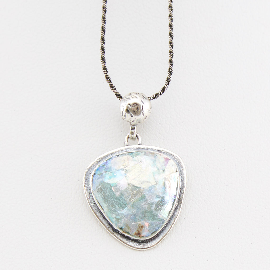 Triangle Drop Roman Glass Necklace