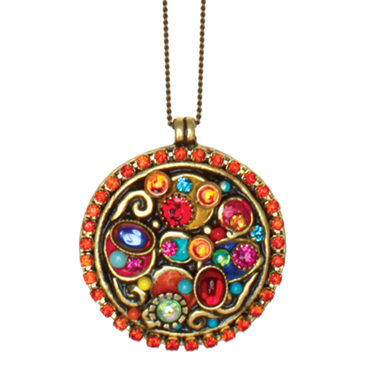 Confetti Medium Circle Necklace