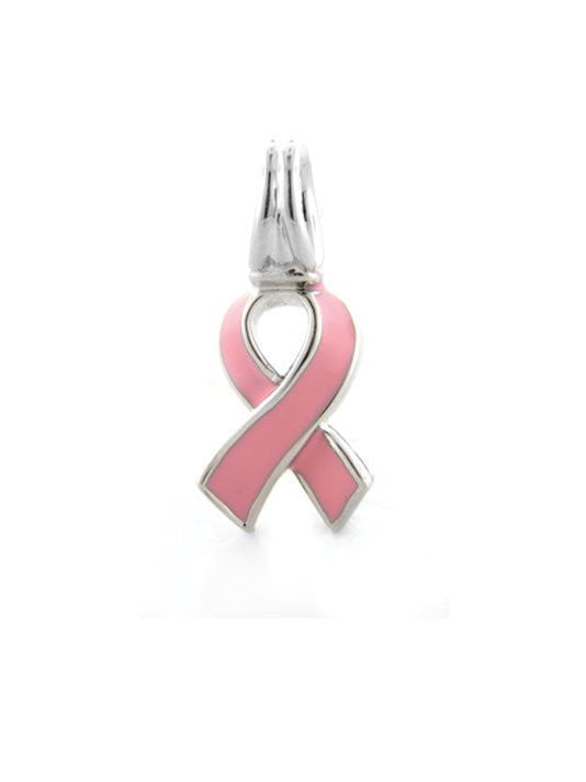 Pink Ribbon Slider Pendant by John Medeiros Jewelry