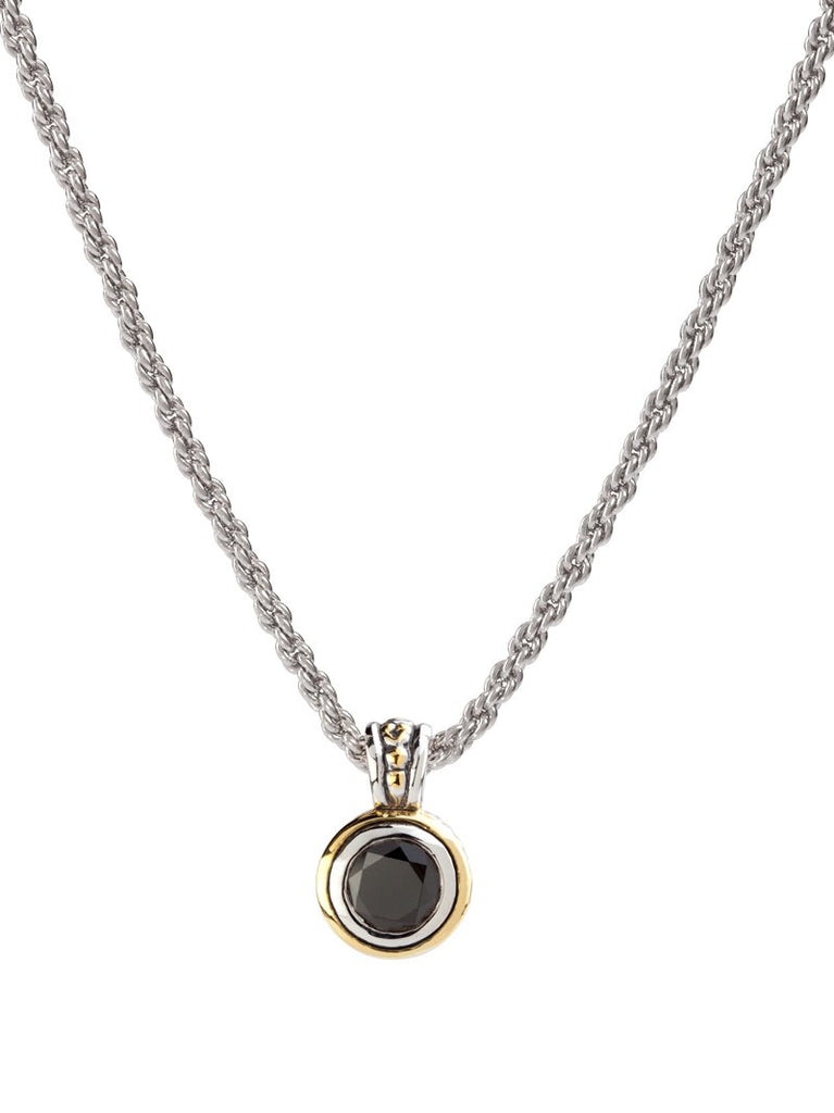 Beijos 8mm CZ Bezel Set Pendant Necklace by John Medeiros