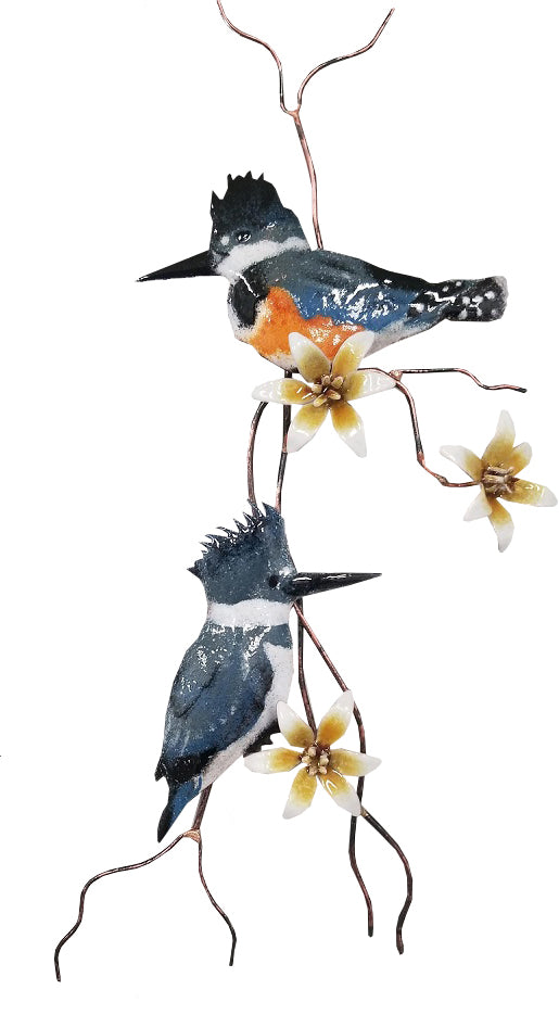 Male and Female Kingfishers Wall Art by Bovano