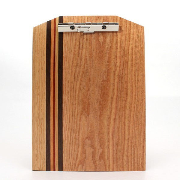 Standard Striped Clipboard in Oak - Size 9"x13"