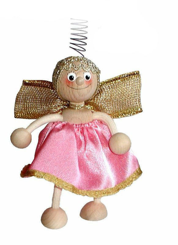 Pink Angel Handcrafted Wooden Jumpie