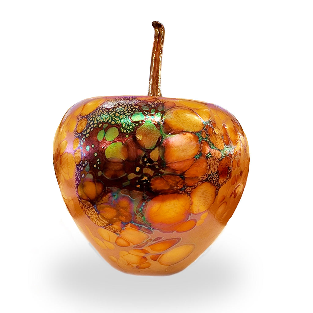 Handblown Glass Apple Fireball Large