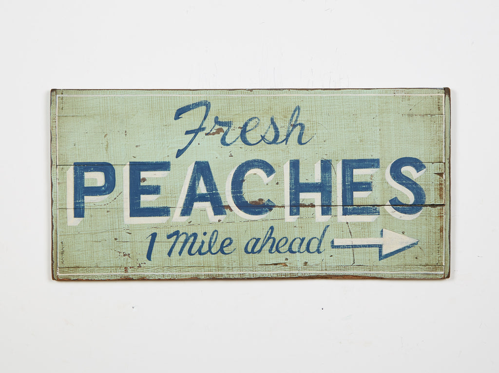 Fresh Peaches 1 Mile, Green Americana Art