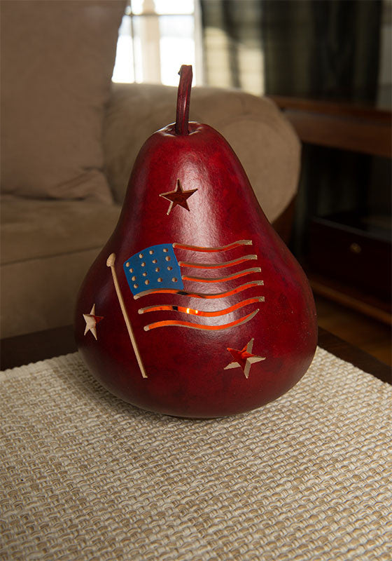 American Flag Gourds