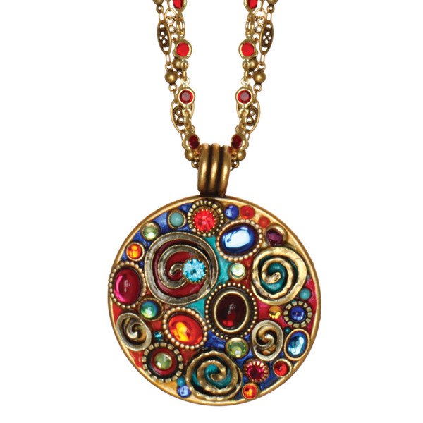 Confetti Large Round Channel Necklace