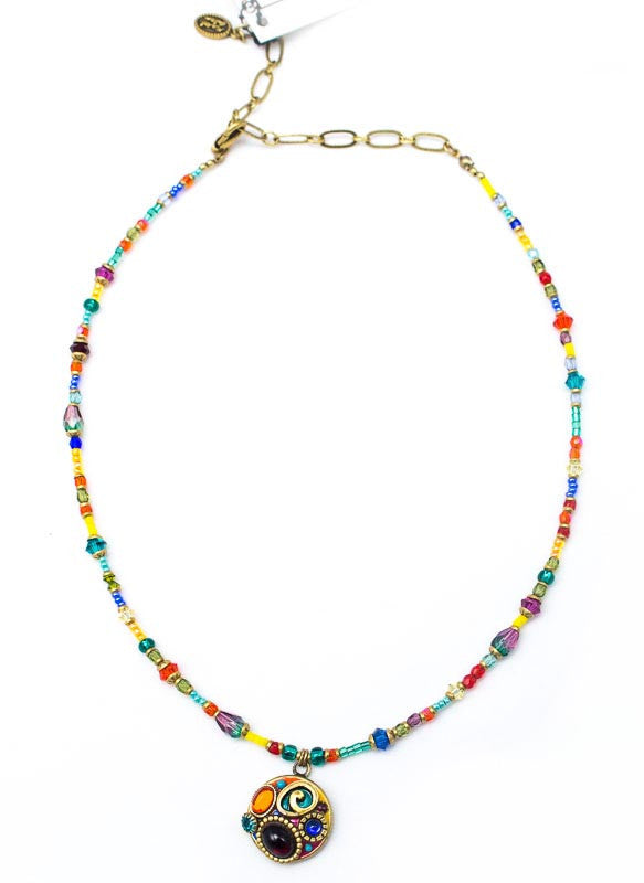 Confetti Small Round on Beads Necklace by Michal Golan