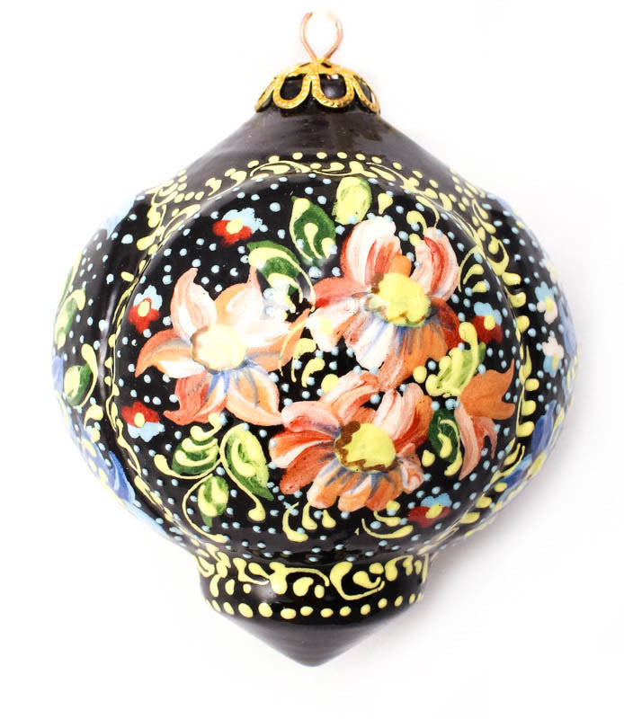 Enchanted Primrose Four Panel Ceramic Ornament