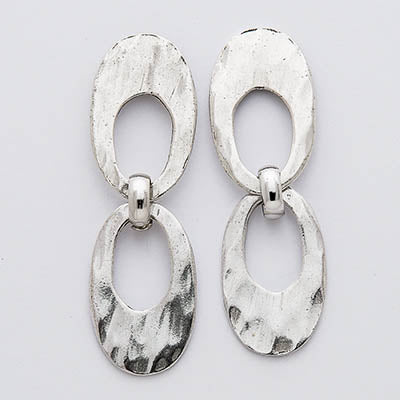 Open Oval Post Earrings