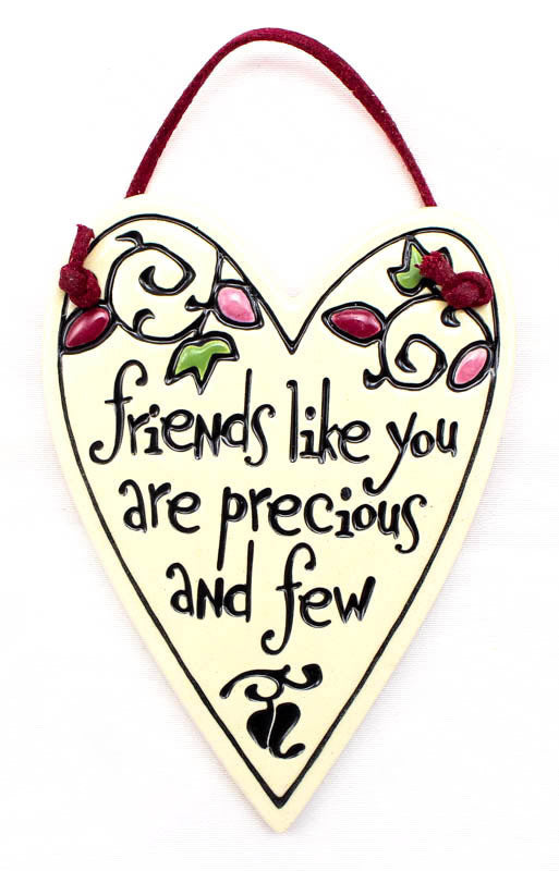 Precious And Few Charmer Heart Shaped Ceramic Tile