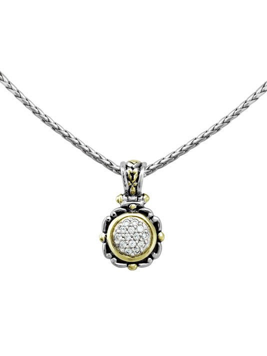 Nouveau Collection Simplicity Pave Round Slider with Chain by John Medeiros
