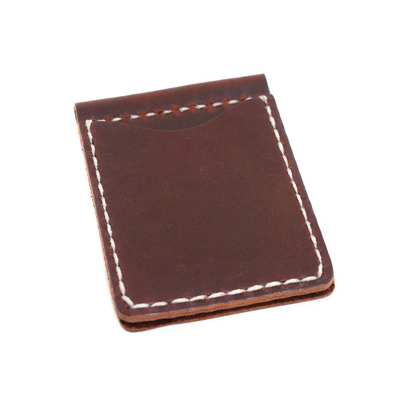 Leather Money Clip Hand Sewn Wallet - Available in Multiple Colors