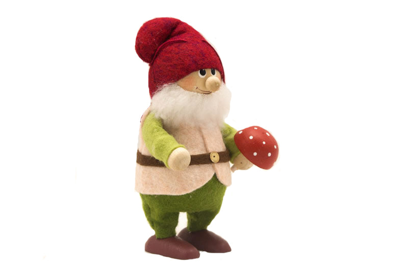 Gardening Dwarf with Fly Agaric