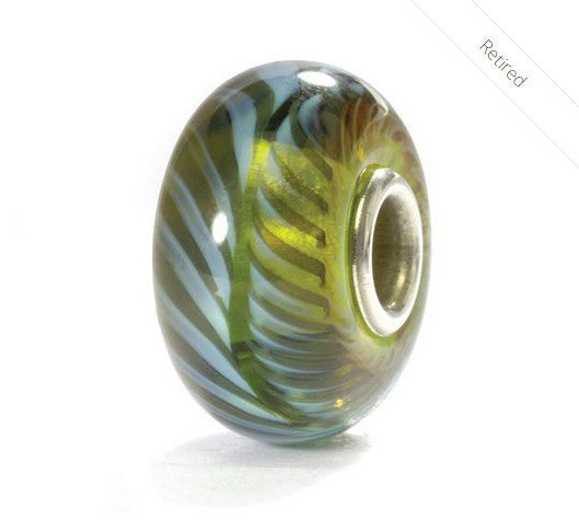R-Blue-Green Feather by Trollbeads