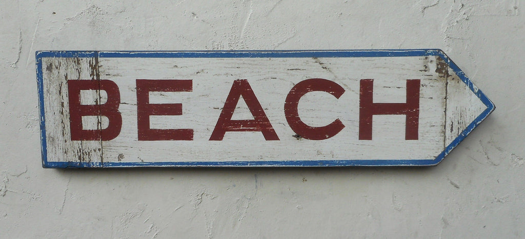 Beach Arrow (A) White Americana Art