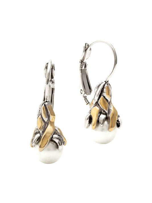Aqua Viva French Wire Clip Earrings by John Medeiros